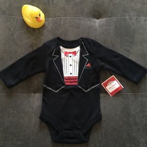 Faux Tuxedo Onesie